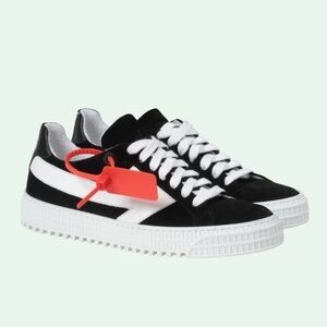 Off-White Black Suede Arrow Sneakers Size 37